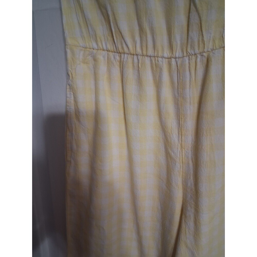 NWT Old Navy Girls Yellow Gingham Jumpsuit Size M (8) - Picture 10 of 12